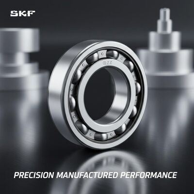 SKF रेडियल बॉल लेयरिंग क्रोम स्टील AISI 52100 सटीक विनिर्माण प्रदर्शन के लिए ZZ सील के साथ